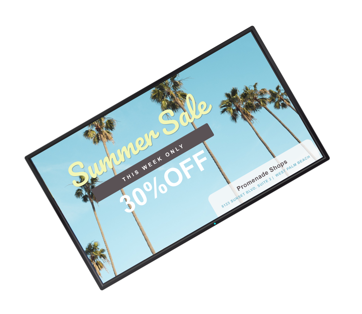 Sale retail digital signage template